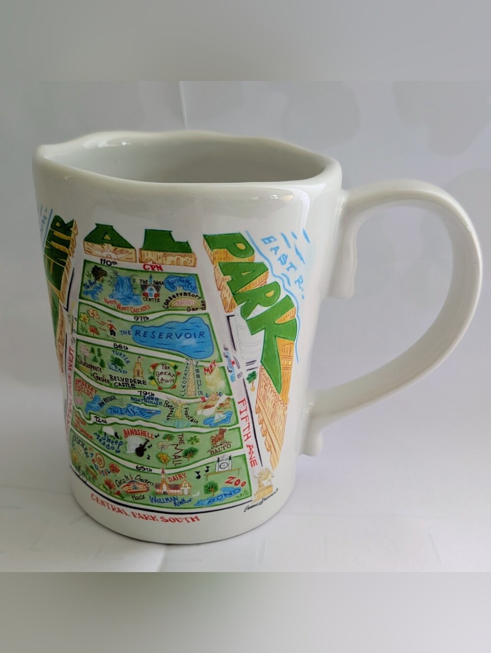 NWT! Catstudio "Central Park" New York City Geography Collection Coffee Mug